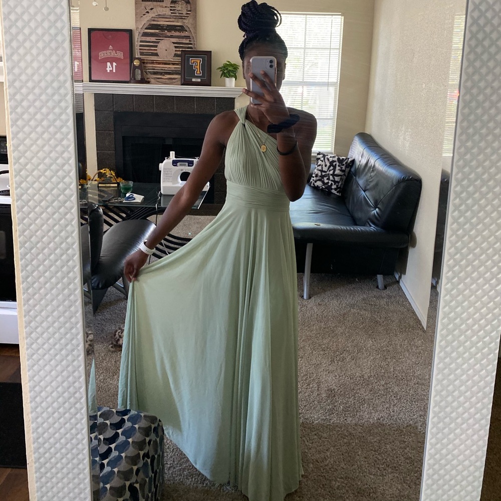 Bridesmaids green dress